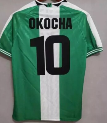 Maillot rétro NIGERIA away 1994 OKOCHA - Les Voyages En Ballon - Maillots de football vintage