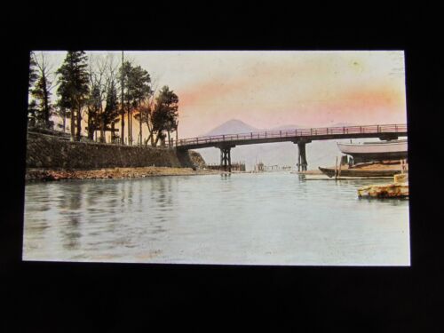 GLASS MAGIC LANTERN SLIDE UNKNOWN LOCATION 22 C1920 POSSIBLY CHINA OR KOREA - Picture 1 of 2
