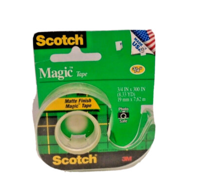 3M Scotch Magic Tape w/ Refillable Dispenser 3/4In  6 Count