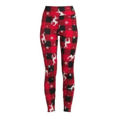 No Boundaries Juniors Christmas Faux Fur Lined Leggings Multicolor Size  XXXL(21)