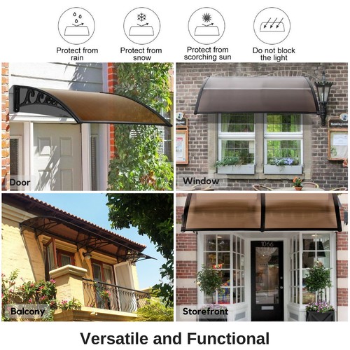 Home Window Awning Canopy Outdoor Front Cover House Shade 1m x 3m 1m x 2m - Picture 29 of 54