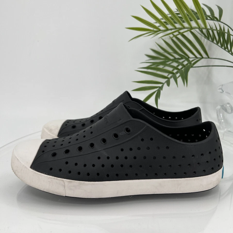 Native Jefferson Slip On Clog Sneaker Size 11 Perforated Rubber Gray Water Shoe - Image 4 of 4