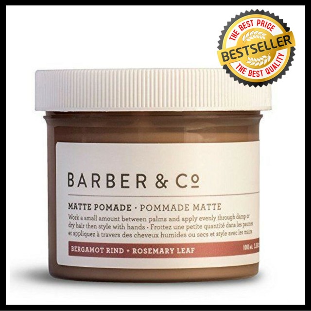 Hair Pomade Natural Matte Finish Hair Styling for Men Medium Hold 3.38