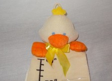 Duck Toddler Growth Chart Wall Hanging Six Photos Frame Fabric 24"-60" Unisex