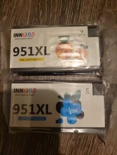 2 Compatible 951XL Cyan yellow Ink Cartridge For HP OfficeJet Pro 8620 8625 8630