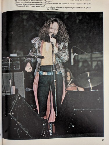 Hit Parader Magazine October 1972 Elton John, Hendrix, Carole King, Jethro Tull - Picture 9 of 15