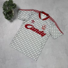 Liverpool 1989 - 1991 away shirt jersey camiseta Adidas vintage size 32 - 34 Y