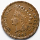 1907 VF/XF Indian Head Penny Cent