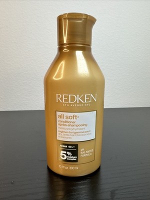 Redken All Soft Conditioner Argan Oil+ pH Balanced Hydrates Dry Hair 10.1 Fl Oz