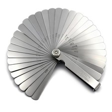 Universal Stainless Steel Feeler Gauge Set - 32-Piece SAE  Metric Valve Thickne