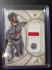 2018 Topps Definitive Collection - Jumbo Relic Ender Inciarte /50  FREE gift!!