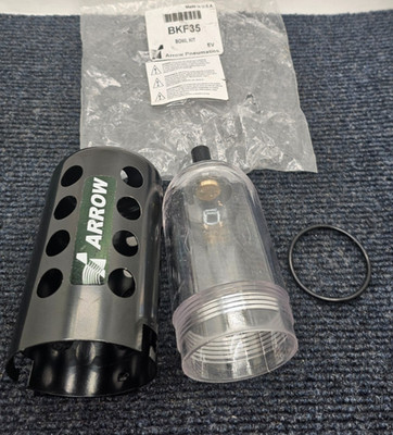 ARROW PNEUMATICS BKF35 Bowl Parts, 3 Micron Absolute Polycarbonate