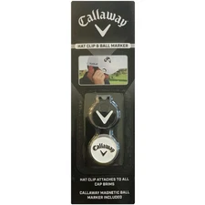Callaway Golf Hat Clip and Ball Marker - Black/White