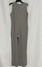 Babaton Women's Plisse Jumpsuit Gray Sleeveless Wide Leg Size M — photo 2