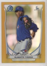 2014 Bowman Chrome Prospects Gold Refractor 29/50 Alberto Tirado #BCP8 0n64