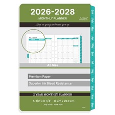 2026-2028 Monthly Planner Refill - Planner Inserts with 7-Hole Punched, 5-1/2...