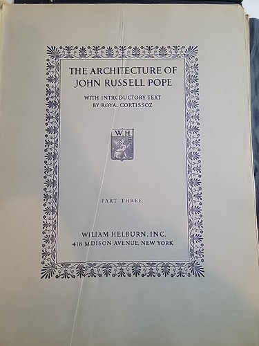 The Architecture of John Russell Pope Parts 1 - 4 Antique - Imagen 5 de 6