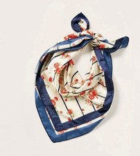 Women's Floral Square Scarf - Parke x Target Cream Floral One Size Fits Most NWT