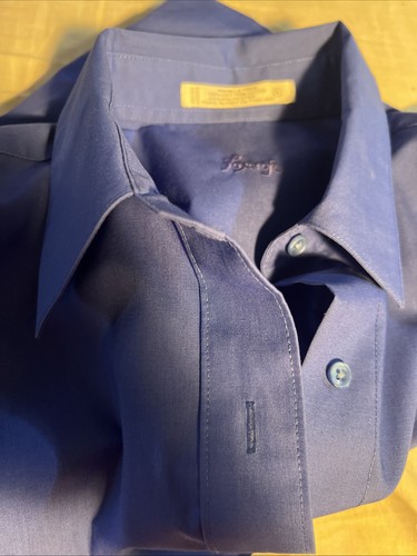 Camicia donna Foxcroft blu antirughe con bottoni taglia 8 - Foto 1 di 9