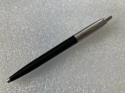 Parker Black/Chrome Ballpoint Pen - Black Ink