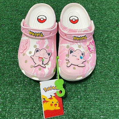 Size J4 - Crocs Pokemon Jigglypuff Classic Clogs 210260-90H Ship Fast!