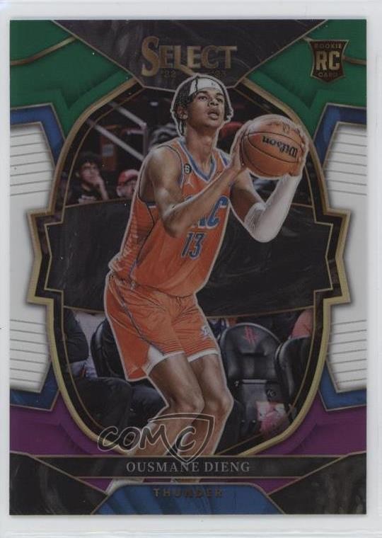 2022-23 Panini Select Concourse Green White Purple Prizm Ousmane Dieng #76 0n8e