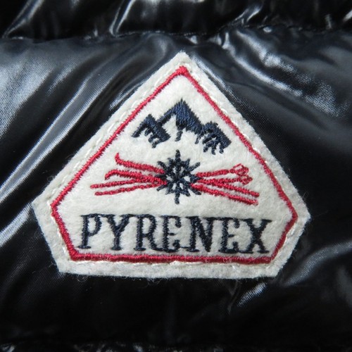 Pyrenex Ladies Hooded Nylon Down Jacket Spoutnic Shiny Zip Up Black 34 Unused - Picture 7 of 13