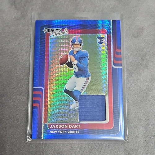 2025 Donruss Optic Jaxson Dart Blue Hyper (RAW)
