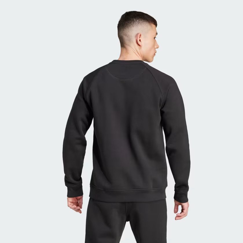adidas men Trefoil Essentials Crew Sweatshirt