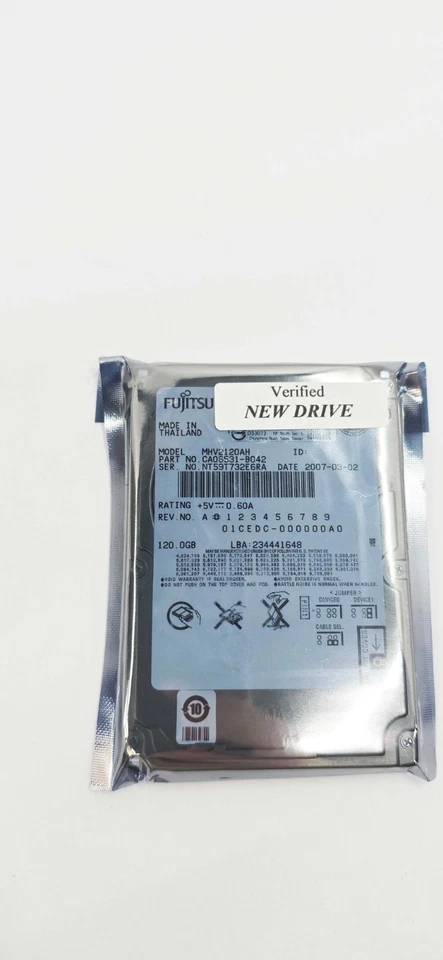 Fujitsu MHV2120AH 120 GB 5400 RPM IDE/PATA 2.5" Internal Laptop Hard Drive - Image 2 of 4