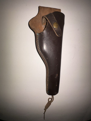 Dark Brown Leather Holster - Marked 740 - Unbranded