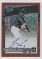 2020 Panini Donruss Optic Red Mojo Prizm 72/99 Jesus Luzardo #RRS-JL Auto 5c9