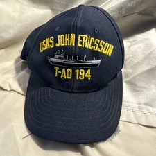USNS JOHN ERICSSON T-AO 194 Eagle Crest US Navy Baseball Cap Snapback USA Made