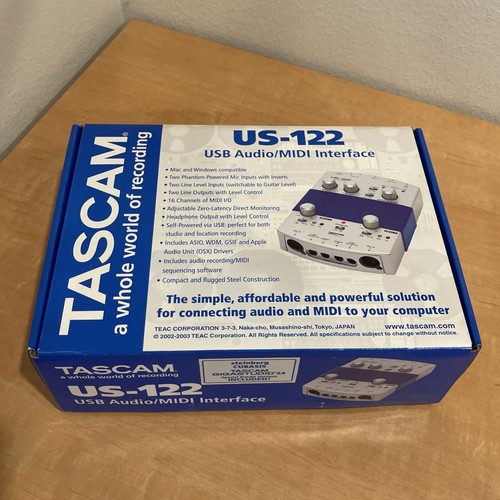 TASCAM US-122 USB AUDIO/MIDI Interface - Mint w Box, Original Owner! - Picture 16 of 16