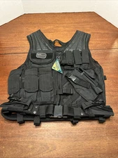 Condor CV-002 Cross Draw Tactical Vest Pistol Holster Magazine Belt NEW M  L