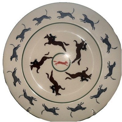 Frühe Emma Bridgewater ''Fuchsjagd'' 10,5 ''Platte für Harvey Nichols 