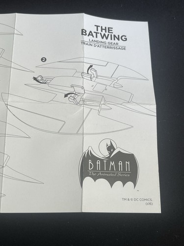 Batman Serie Animada Batwing Instrucciones DC Coleccionables e Insertos Solo Retro - Imagen 4 de 16