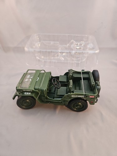 Jeep Willy’s DIECAST JSJ Militarista Segunda Guerra Mundial Detallado, Medidas 7" X 3-1/4" Ex. Con. - Imagen 13 de 14