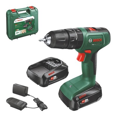 Bosch EasyImpact 18V-40 Schlagbohrschrauber 18V + 2x Akku 2,0Ah + Lader + Koffer