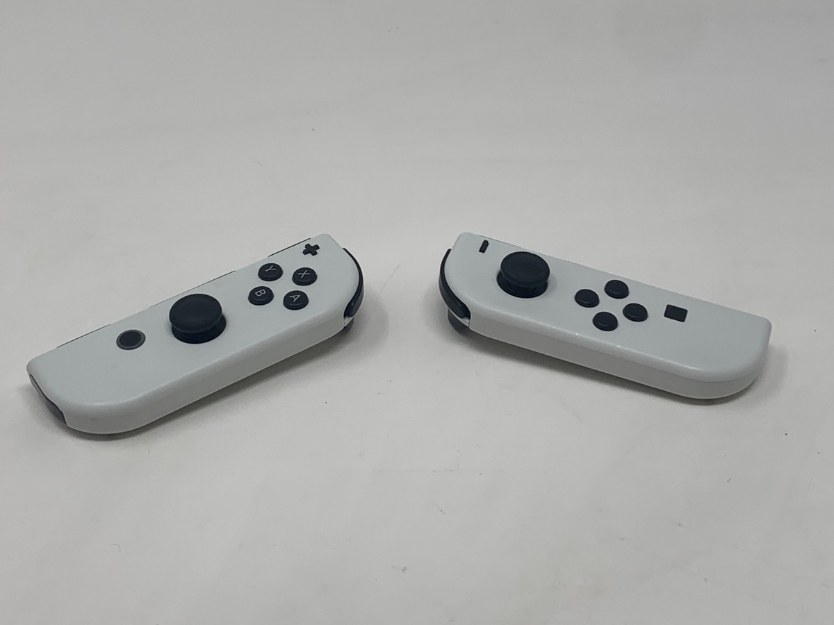 White Joy Con OLED for Nintendo Switch HAC-015/016 Joy-Cons | eBay