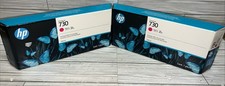  2 NEW  SEALED  Genuine HP 730 Magenta 300ml Ink Cartridges P2V69A Exp 11/25