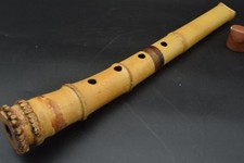 Japanese antique Vintage Shakuhachi Flute Instrument length 46.0cm Bamboo Japan