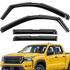 Sun Rain Visors Wind Rain Guards for 2022-2027 Nissan Frontier Crew Cab