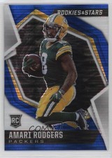 2021 Panini Rookies & Stars Blue Pulsar Prizm 37/50 Amari Rodgers #189 19bs