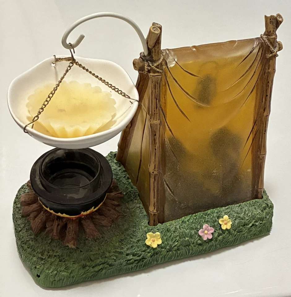 Yankee Candle Carpa Fogata Cera Tarta Calentador Luz Funciona con Batería Foto 2 de 4