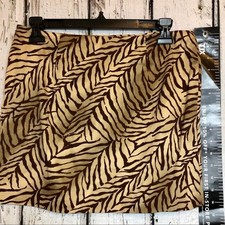Express animal print mini skirt bold statement mob wife size 5/6 festival party