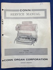 Original Conn Organ Service Manual / Theatre 651 Style 1 Type 1 -- CS3