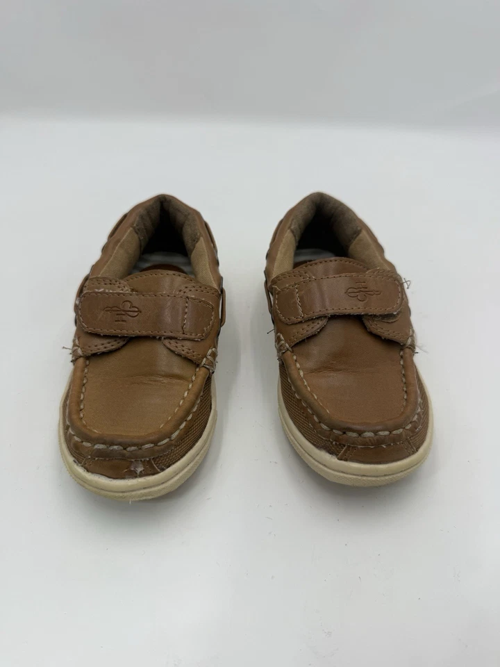 Cole Haan Lil Cail Barco Zapatos Mocasines Tostado Niño Pequeño Niños Talla 7 Foto 2 de 4