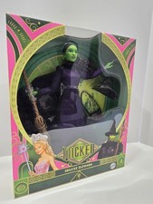 Mattel Wicked ELPHABA Doll with Hat and Broom Deluxe URL MISPRINT NEW FAST SHIP