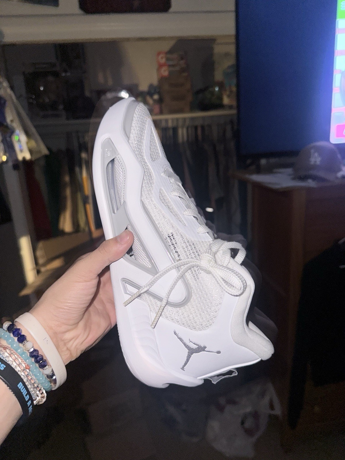 New Nike Jordan Jayson Tatum 1 TB “Pure White/Gray” Men’s Size 10 / FB2863-100